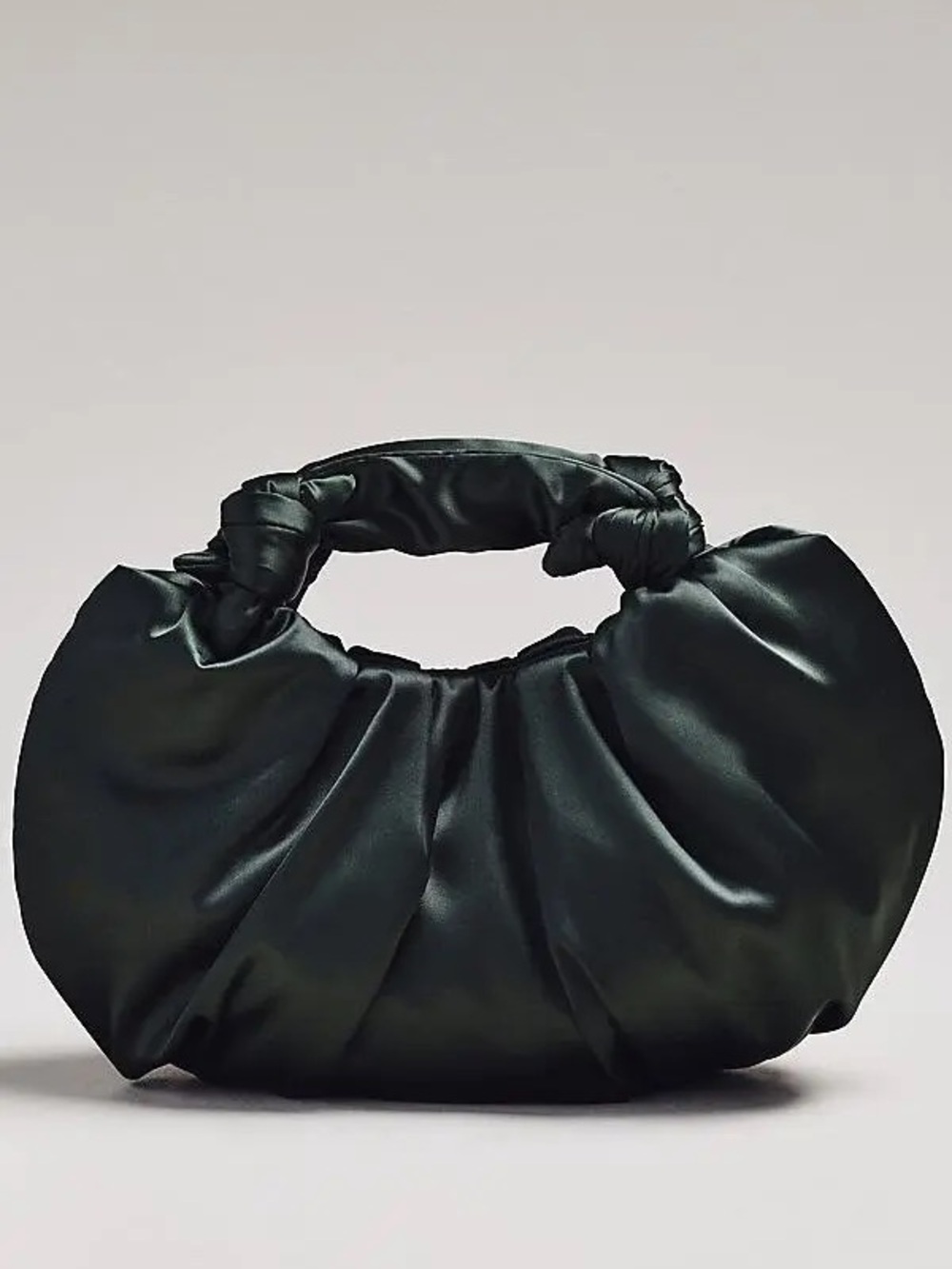 Anthropologie Slouchy Satin Knotted Bag